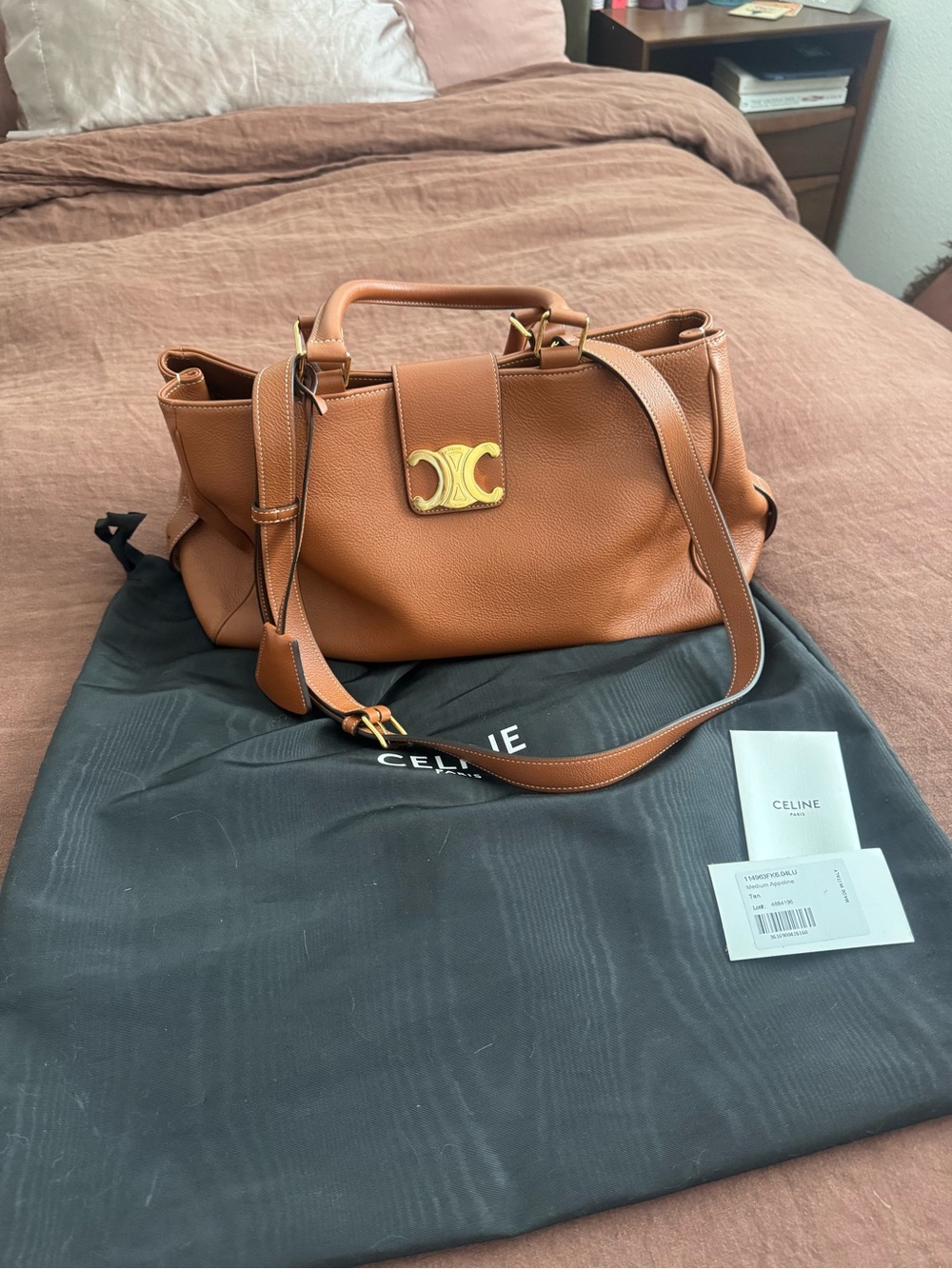 Celine  Medium Appoline Bag Brown - Brand New w/ Tags